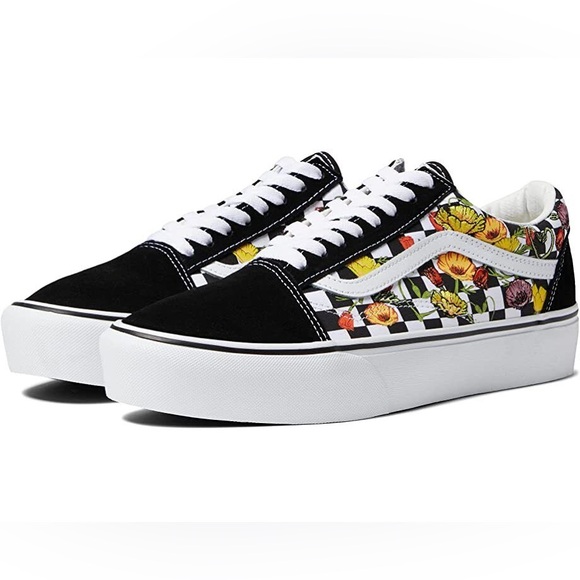 Vans Old Skool Platform Poppy Checkerboard Unisex 10 Mens / 11.5 - 12 Womens NWB - Picture 3 of 16